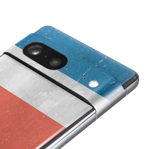 Costa Rican Flag Distressed Pixel Skins